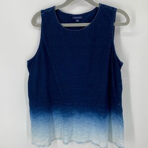 J. Jill Pure Jill Sleeveless Ombré Top Size Medium
